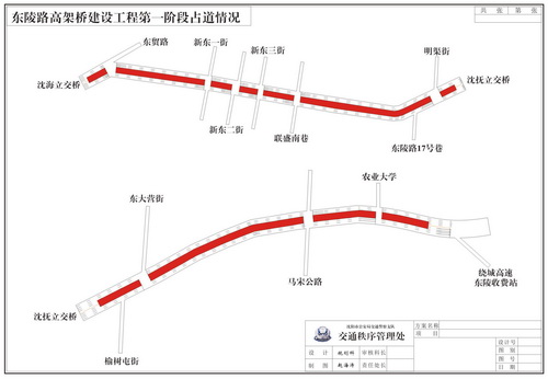 东陵路高架桥--沈海立交桥至东三街段